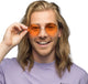 Boland Party Brille Hippie XL Oranje