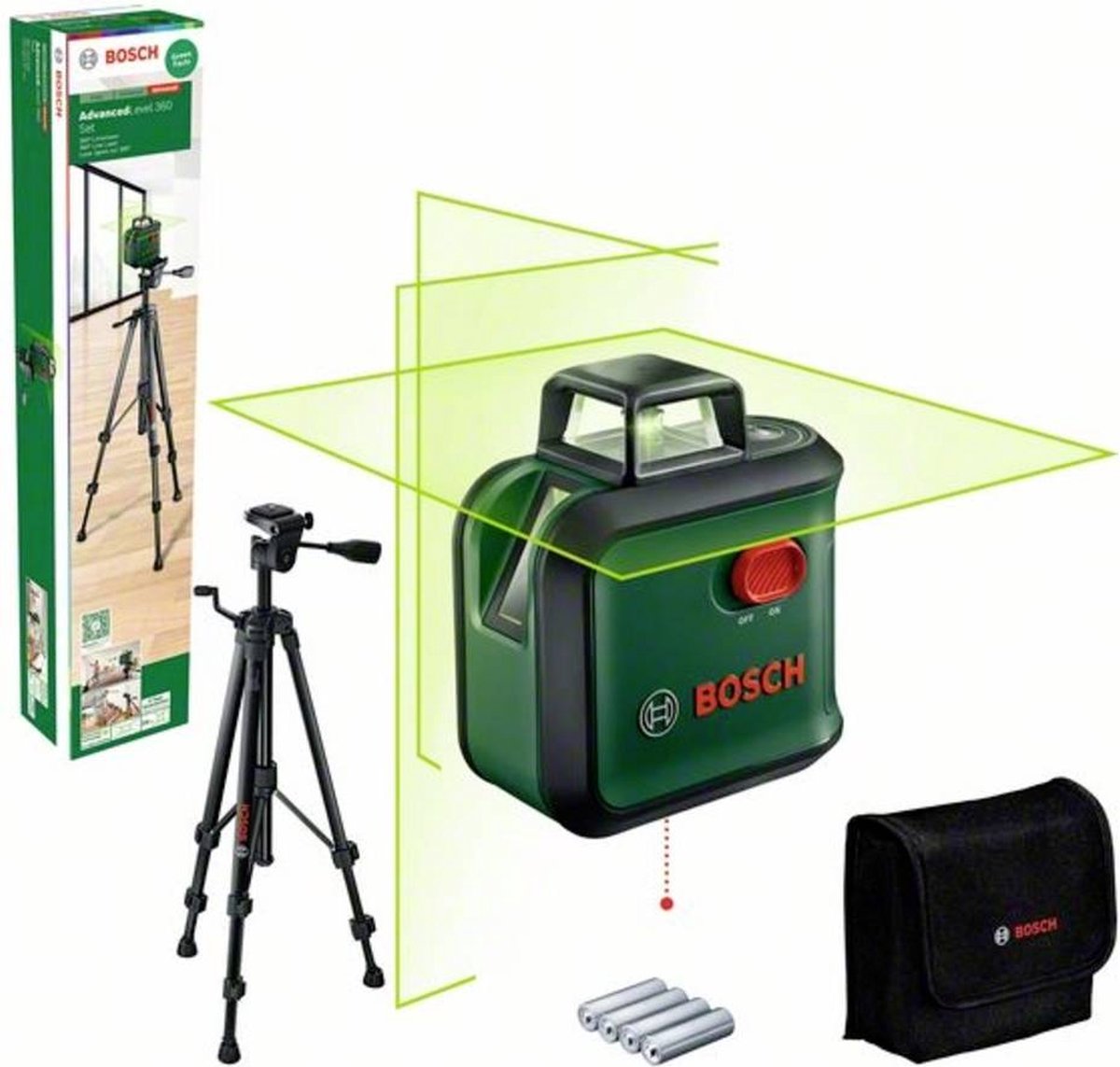 Bosch grüner 360° Linienlaser Advanced Level 360 | Set - 0603663b07