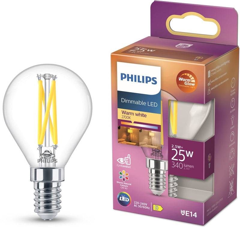 Philips führte 25W P45 E14 CL WGD90 SRT4 Lighting