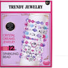 Trendiges Schmuckset mit funkelnden Perlen