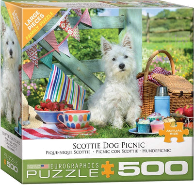 Eurographics – Scottish Terrier Picnic [Scottie Dog Picnic] – 500 Teile 68×48cm (B×H) – Puzzle
