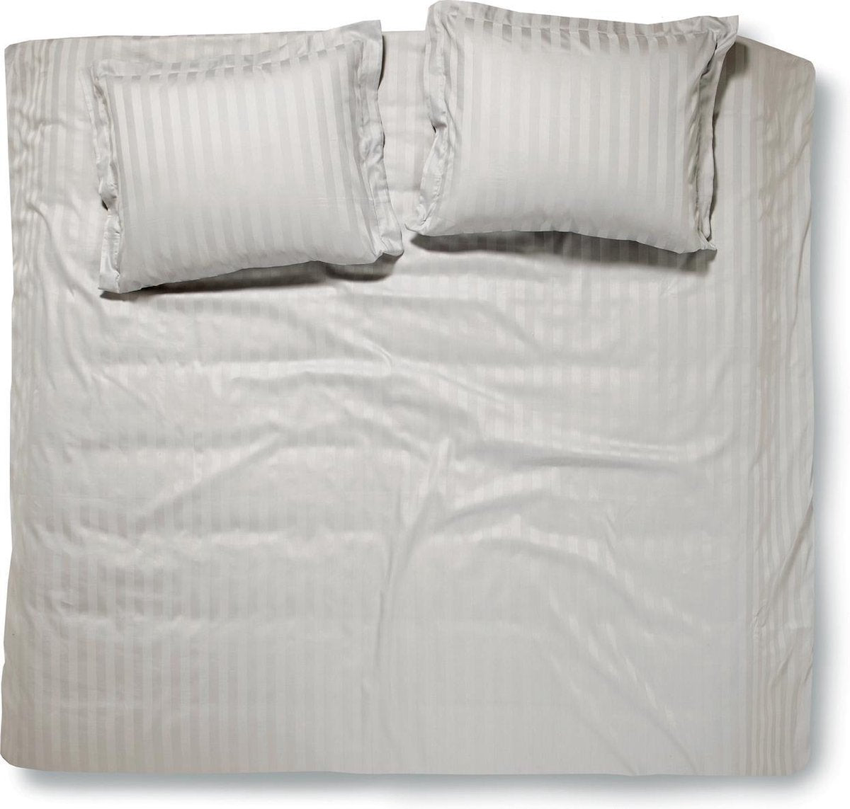 Damai Linea Bettbezug – Baumwollsatin – Doppelbett – 200 x 200 220 cm – Gletscher + 2 Kissenbezüge 60 x 70
