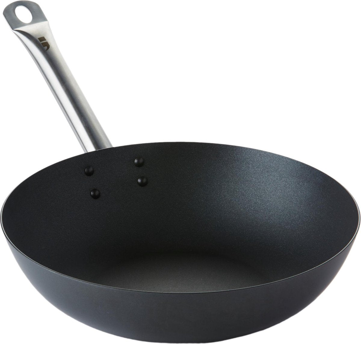 Point-Virgule-Wokpfanne – Kohlenstoffstahl – Excalibur-Antihaftbeschichtung – ø 30 cm