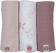 Lodger Pucktuch – hydrophile Tücher – rosa – 70 x 70 cm – 3 Stück – Bio-Baumwolle