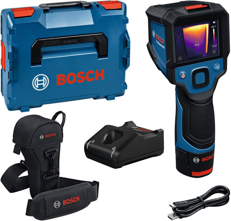 Bosch Professional GTC 12V-450-13 – Wärmebildkamera – inklusive 12V-Akku – Ladegerät – L-Boxx