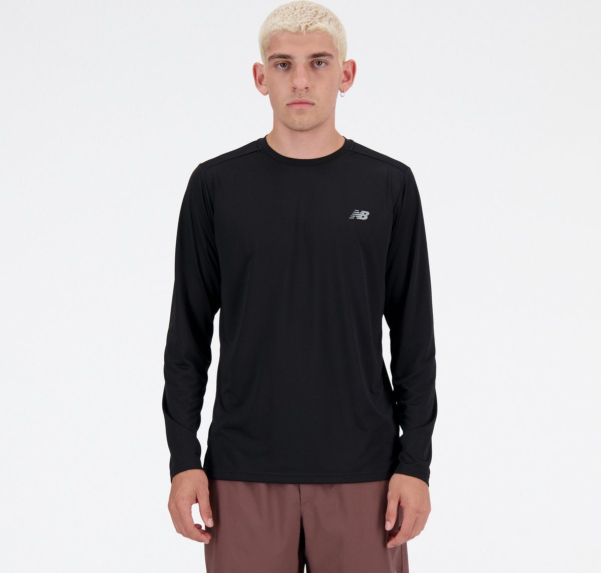 New Balance Sport Essential Langarm-Sportpullover für Herren – Schwarz