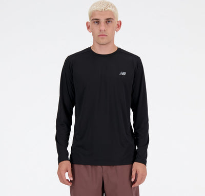 New Balance Sport Essential Langarm-Sportpullover für Herren – Schwarz