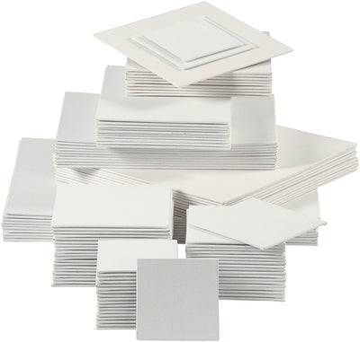 Creativ Company Leinwandpaneel, 280 g, weiß, 108 Stück 1 Karton