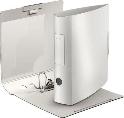 Leitz 180° Active Style Ordner für 500 A4-Blätter – Rückenbreite 82 mm – Polarweiß