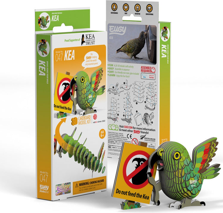 Eugy 3D-Puzzle – Kea – Vögel – nachhaltig – alle sammeln – 6 Jahre