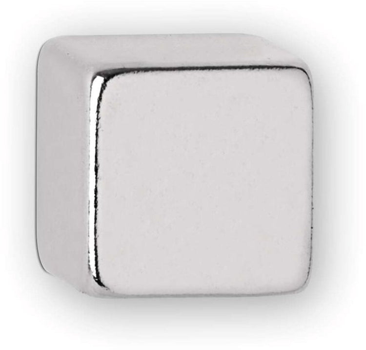 Maul Magnet Neodym - Würfel - Silber - Metall - 10 Stück - 1 x 1 x 1 cm