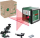 Bosch Kreuzlinienlaser Quigo LLI (Alkaline (2x LR03 AAA), Universalklemme mm 2 und Adapterplatte)