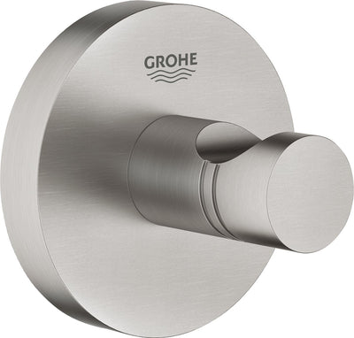 Grohe Essentials Bademantelhaken – Handtuchhaken – Metall – Supersteel (Edelstahl) – 40364dc1