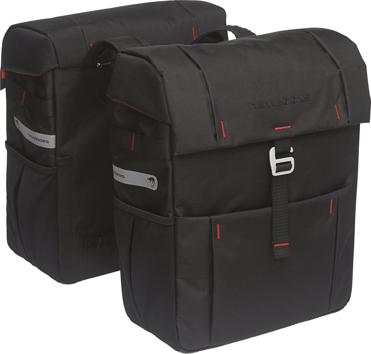 Vigo Double - Sportliche Doppel-Fahrradtasche, schwarz