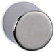 Maul Magnet rund 4 Stück 4 kg Stahl Metall Neodym magnetisch ø 1 x 1 cm silber