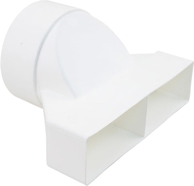 Starx Übergangsstück gerade rund zu rechteckig 125-2 zu 110x54mm (45.708.20)