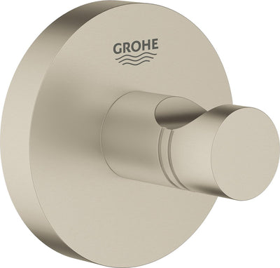 Grohe Essentials Bademantelhaken – Handtuchhaken – gebürstetes Nickel