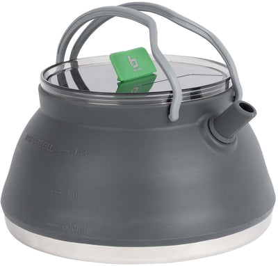 Bo-Camp - Teekessel - faltbar - Silikon - 1,5 Liter
