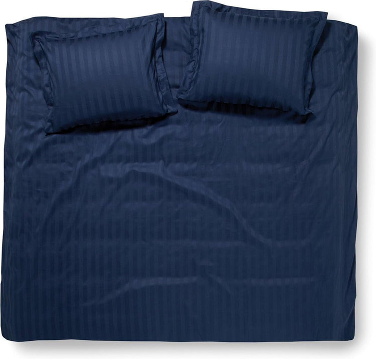 Damai linea – Bettbezug – 240 x 200 220 cm – Einzelbetten – Indigo + 2 Kissenbezüge 60 x 70