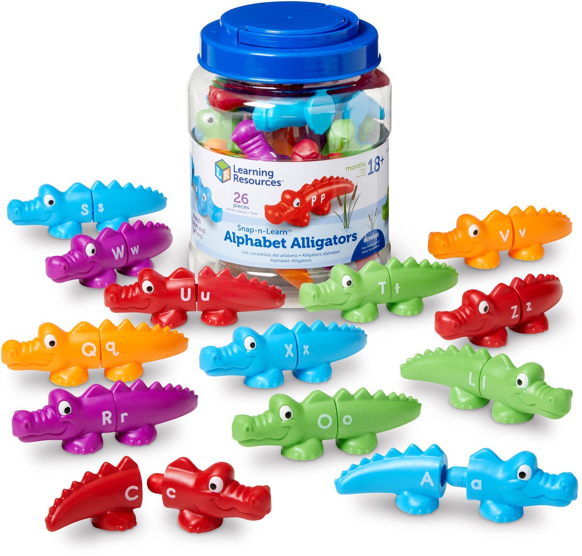 Lernressourcen Snap-n-Learn™ Alphabet-Alligatoren – Alphabet-Alligatoren – 2+
