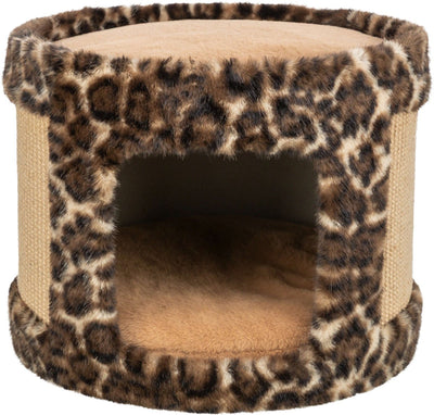 Trixie Kratztonne Leo-Leopardenmuster braun