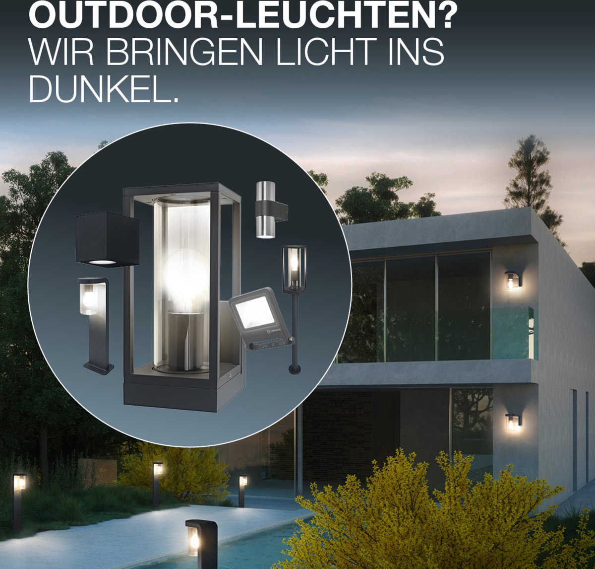 Ledvance Endura Classic Rado W Außenlaterne, Wandleuchte, E27-Fassung, dunkelgrau, Aluminium, schnelle und einfache Installation, mattierter Diffusor, Schutzart IP65, Verwendung im Freien
