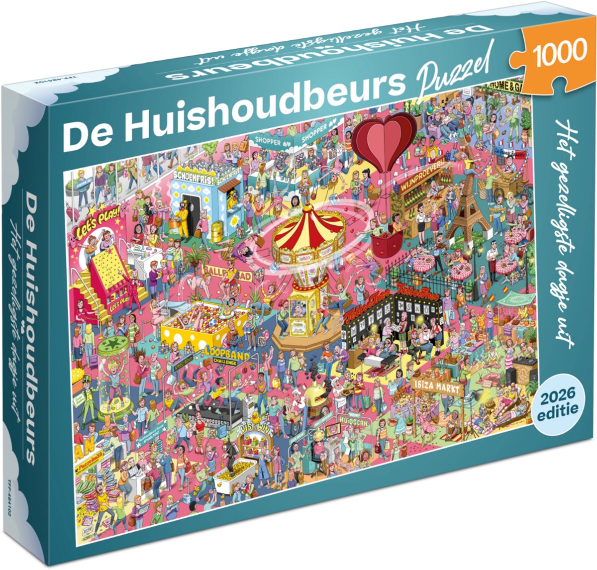 Tucker's Fun Factory Puzzle Haushaltsmesse 1000 Teile Puzzle.