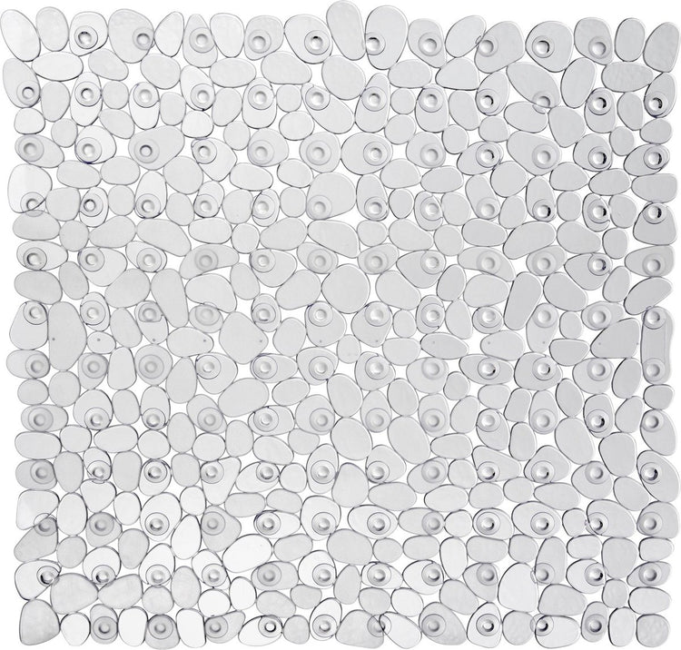 Wenko Antirutsch-Duschmatte Paradise 54x54cm transparent – Antirutschmatte für die Dusche – mit Saugnäpfen