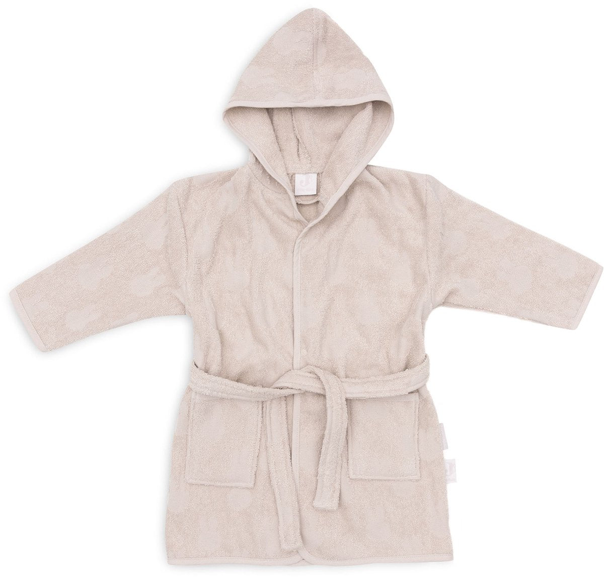 Jollein x Miffy – Baby-Bademantel Frottee 1–2 Jahre – Kinder-Bademantel mit Kapuze – Miffy-Jacquard – Nougat