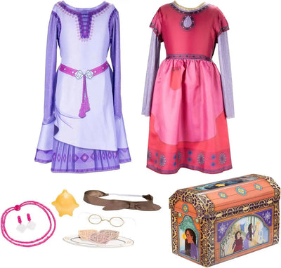 Disguise Disney Wish Asha und Dahlia Anziehkoffer 9-teilig