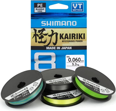 Shimano Kairiki 8 150m – Mantisgrün