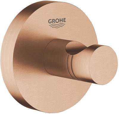 Grohe Starthaken – Wandmontage – Schrauben oder Kleber – Metall – gebürsteter warmer Sonnenuntergang
