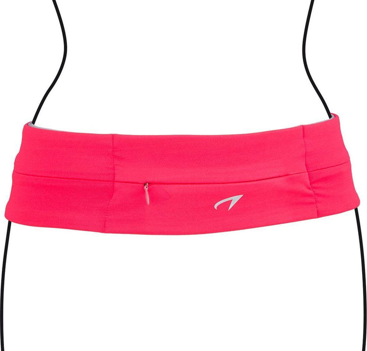 Avento Taillensportband Twist Fluor Pink Schwarz Größe L | 10 Stück
