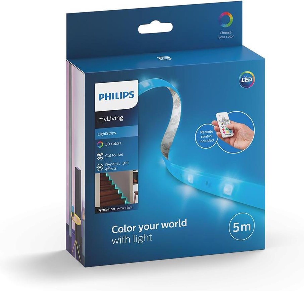 Philips LED-Lichtleiste – farbiges Licht – 5 m