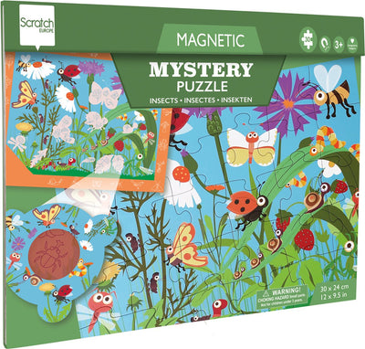 Scratch 2 in 1 Magnetpuzzle – Mystery-Spiel – Insekt – 52,3 x 30,5 cm – 30 Teile – 3 Jahre