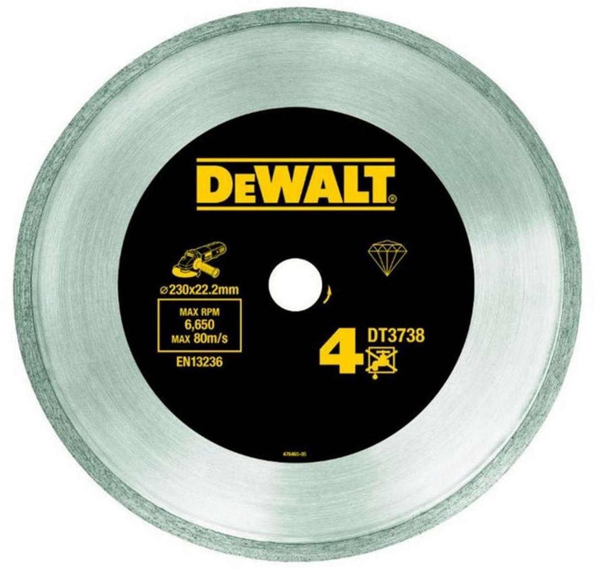Dewalt dt3738 Diamantscheibe Vollband 230 x 22,23 mm