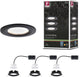 Paulmann LED Einbauleuchte Nova Coin Basisset Stern IP44 rund 78 mm Coin 3x6W 3x470lm 230V 2700K Schwarz matt