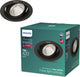 Philips LED Philips Pomeron Einbaustrahler – Szenenschalter – 7 W – warmweißes Licht – Schwarz