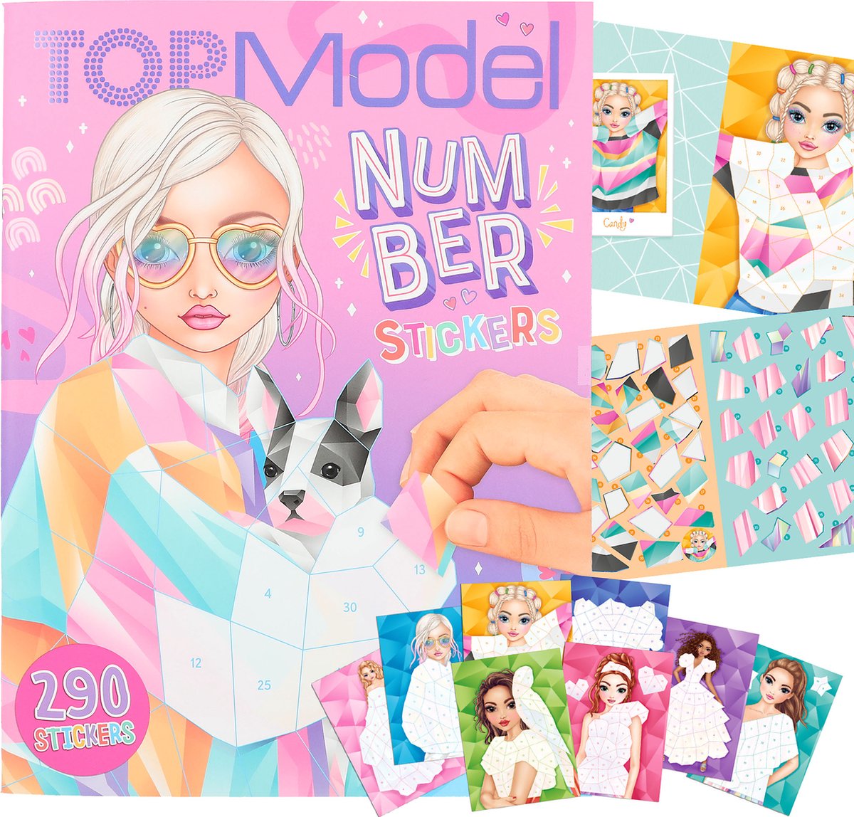 Depesche – Topmodel-Nummernaufkleber Fantasy – Stickerbuch
