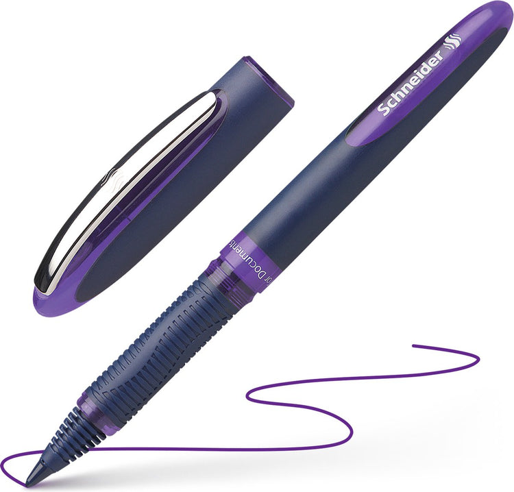 Schneider Schreibgeräte Schneider Tintenroller – One Business – Strichstärke 0,6 mm – violett – S-183008