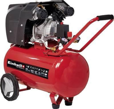 Einhell Elektrokompressor TE-AC 400 50 10 V – 2200 W – 10 bar – 50 l Tank – Saugleistung: 400 l min – ölgeschmiert – Riemenantrieb