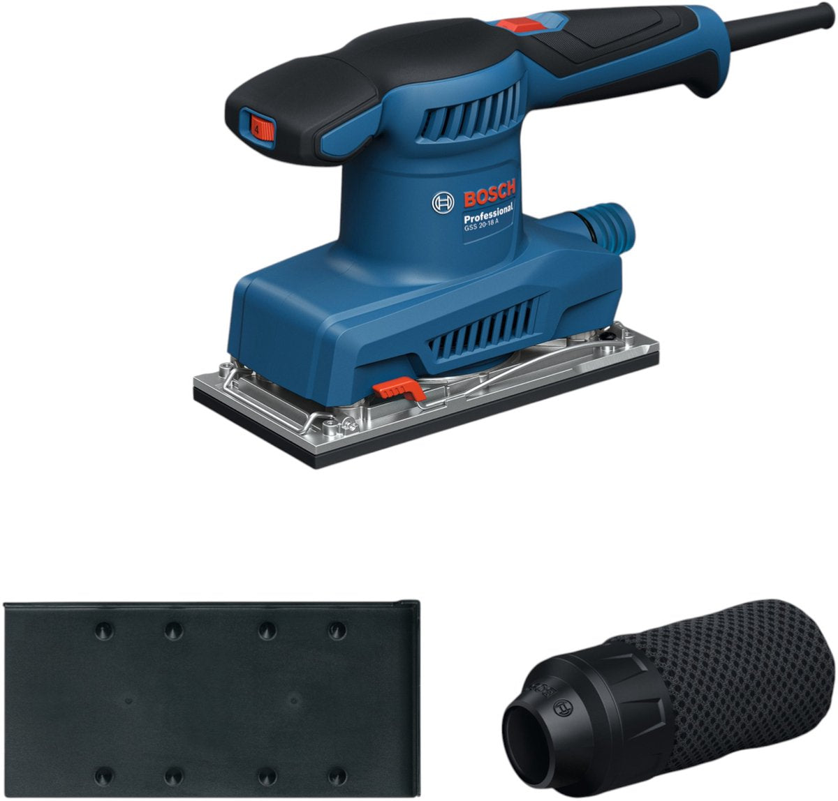 Bosch Professional GSS 20-18 A – Vibrationsschleifer – 200 W