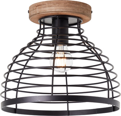 Brilliant Avia – Deckenleuchte – E27 max. 1 x 40 W – schwarze Holzfarbe