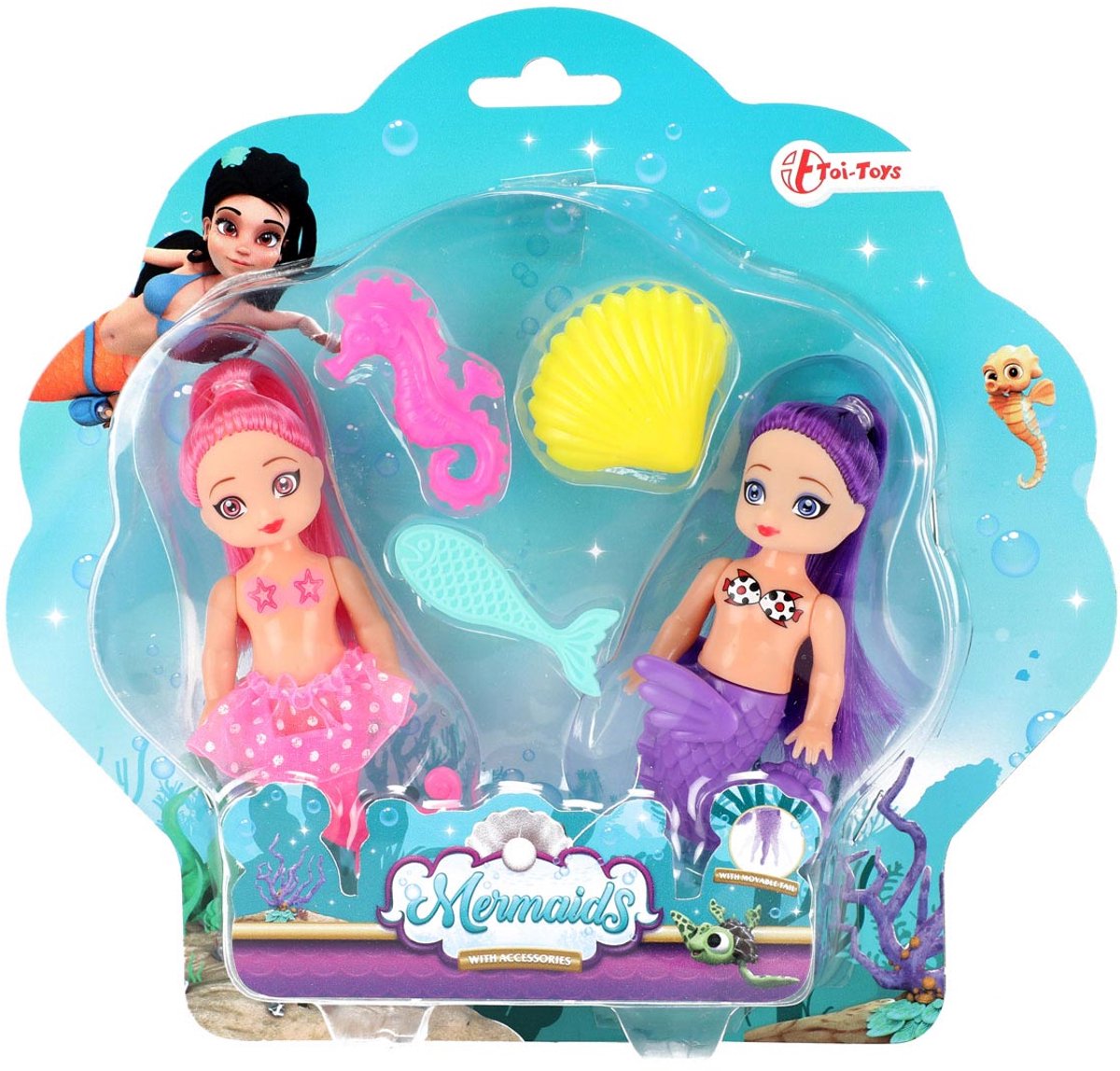 Meerjungfrau Mermaid Pop mit Zubehör, 12 cm