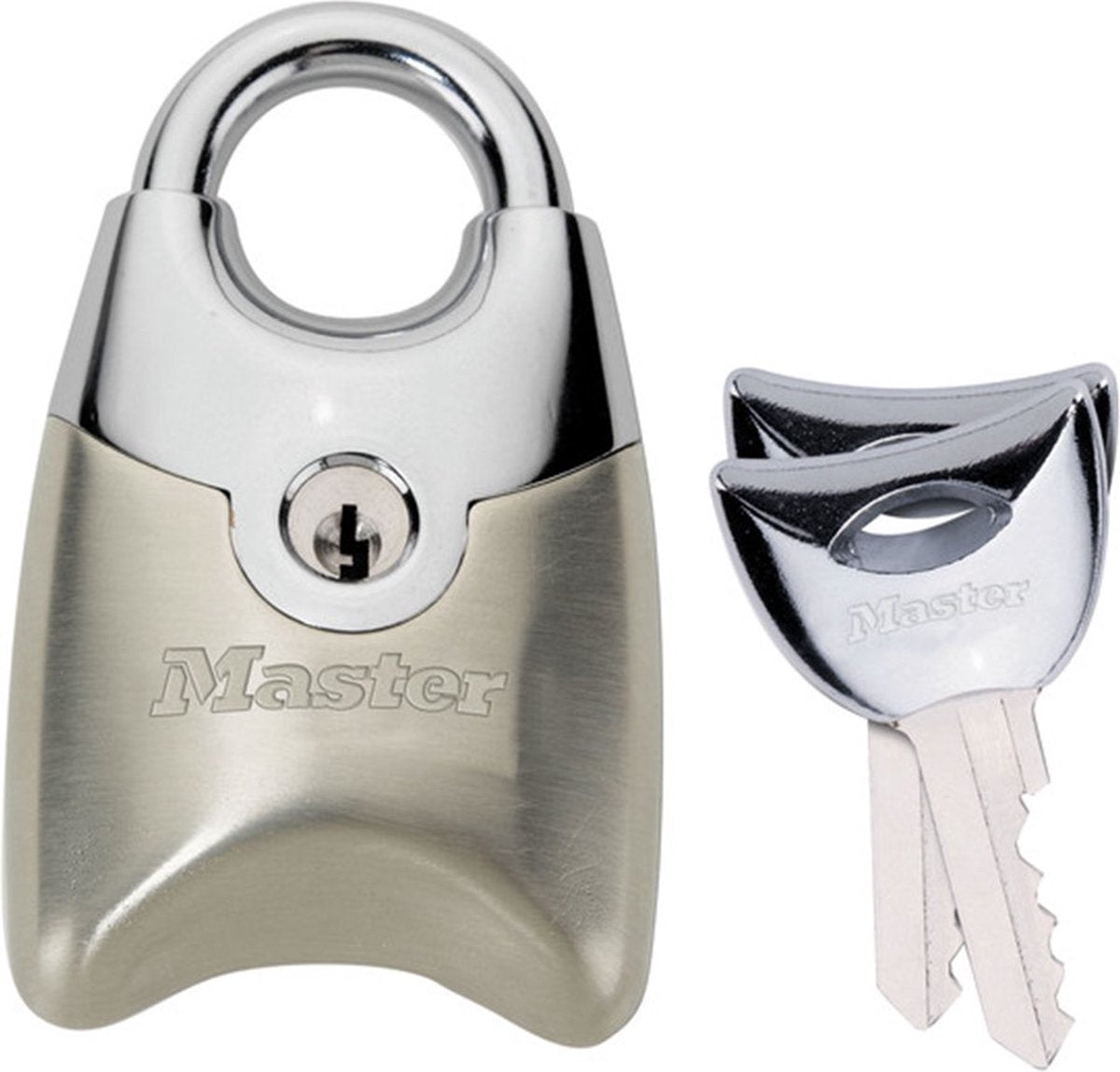 Masterlock Master Lock Fusion Vorhängeschloss 20 mm Nickel, 2er-Set