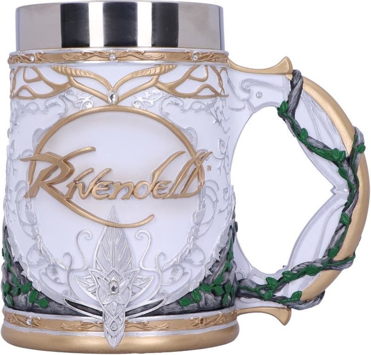 Nemesis now – der Herr der Ringe – Bruchtal – Bierkrug – weiß – 15,5 cm