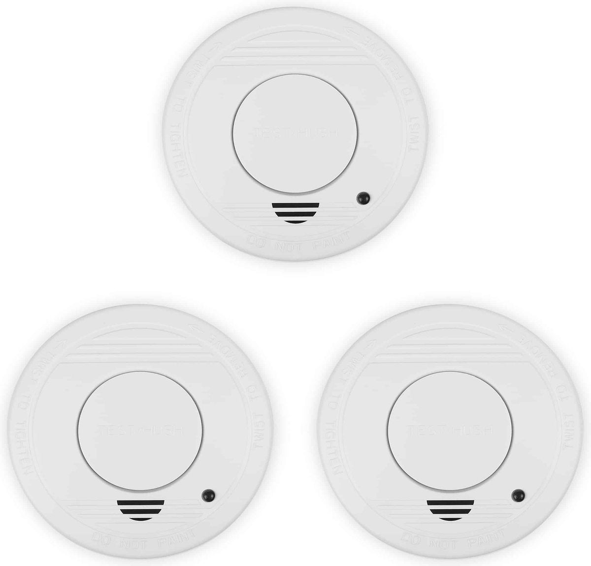 Smartwares fsm-12503 – Rauchmelder 3 Stück 85 dB – 10 Jahre Batterie und Sensor – Q-Label – Feuermelder