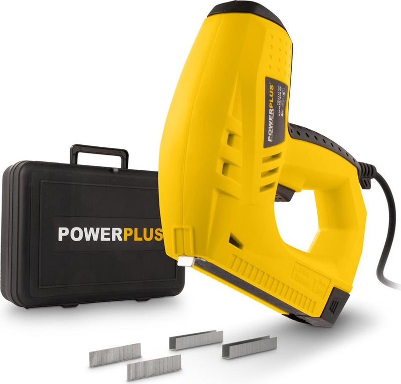 Powerplus powx13700 Elektronagler - Schussfrequenz: 20 Min. - inkl. Aufbewahrungskoffer, 200 Heftklammern und 100 Nägel