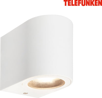 Telefunken - LED-Wandleuchte - 322906tf - IP44 - austauschbare Lampe - 8 x 7 x 9 cm - weiß