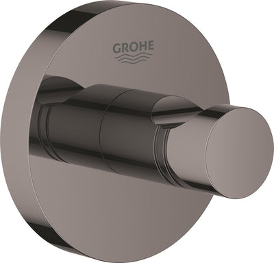 Grohe Essentials Bademantelhaken – Handtuchhaken – Metall – Hartgraphit (schwarz) – 40364a01